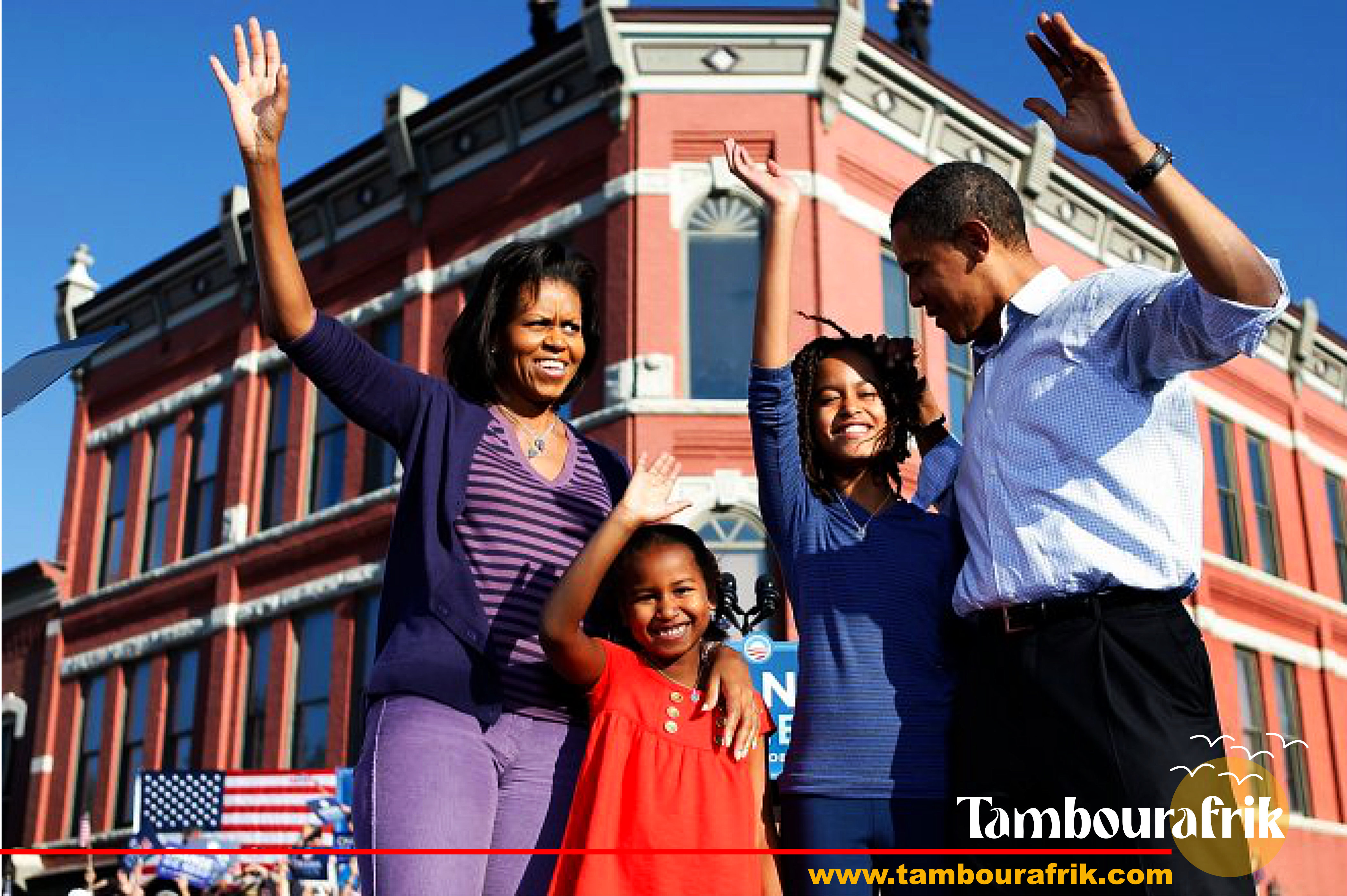 Famille Obama en 2008