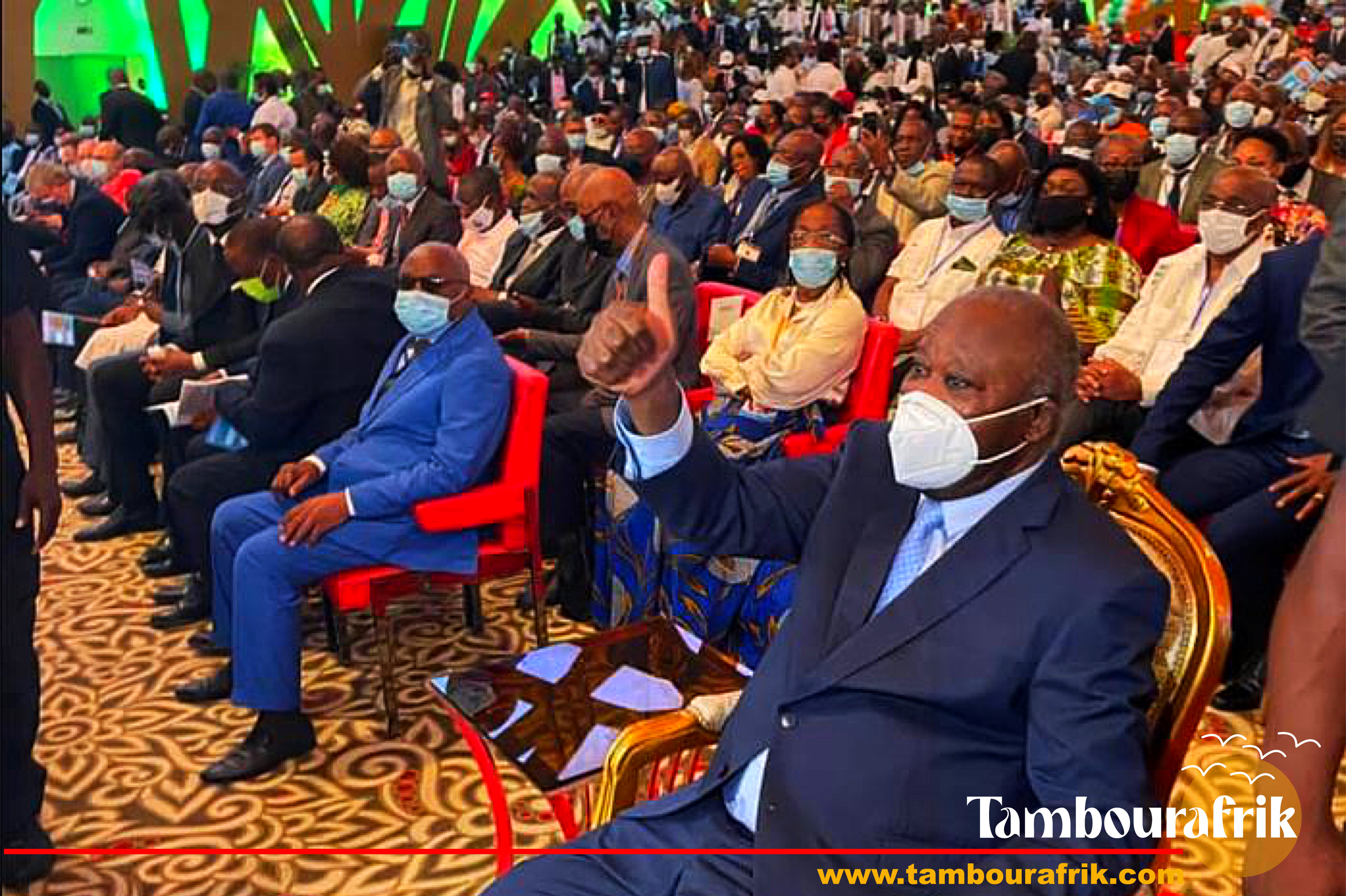 Laurent Gbagbo au congrès PPA-CI